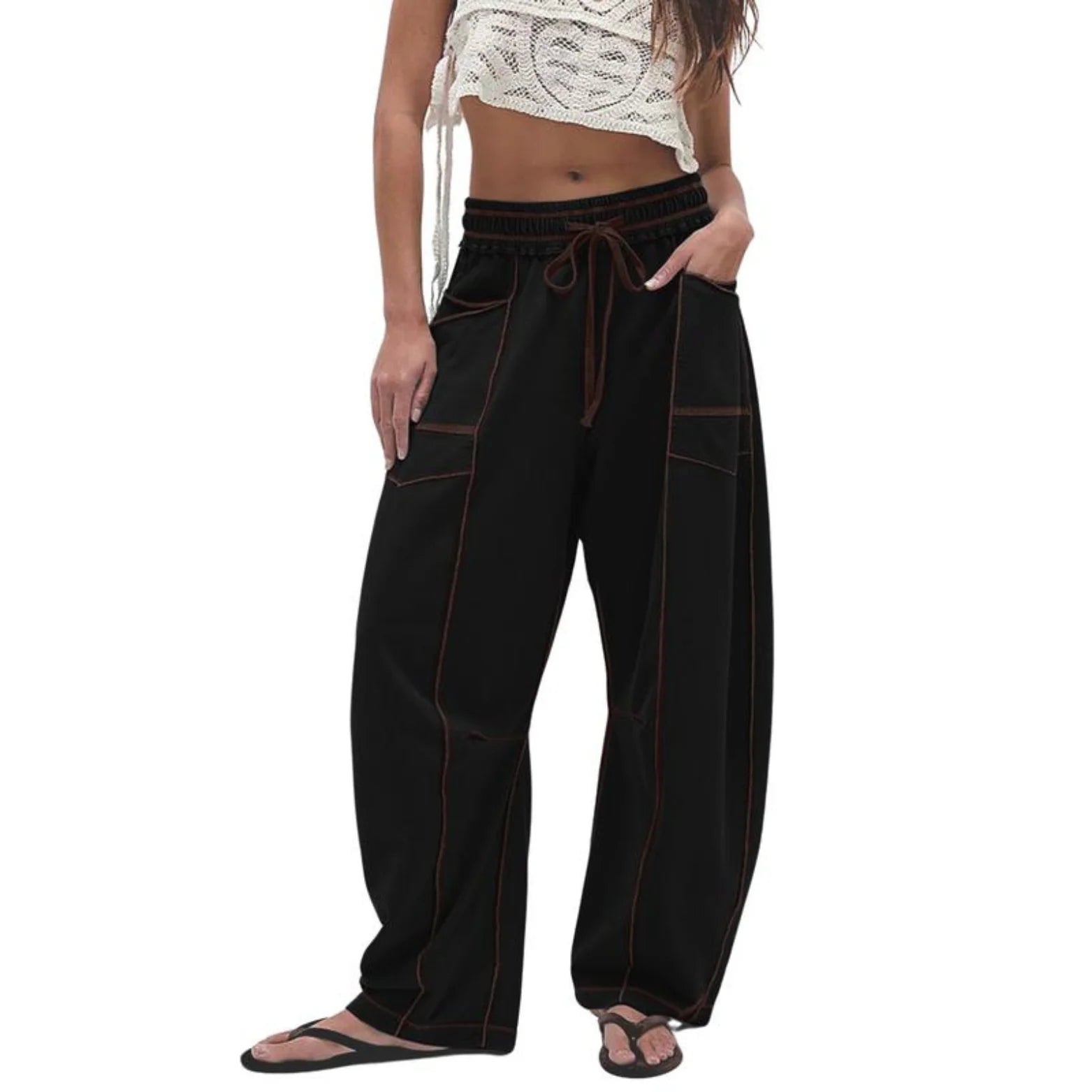 High Waisted Barrell Pants