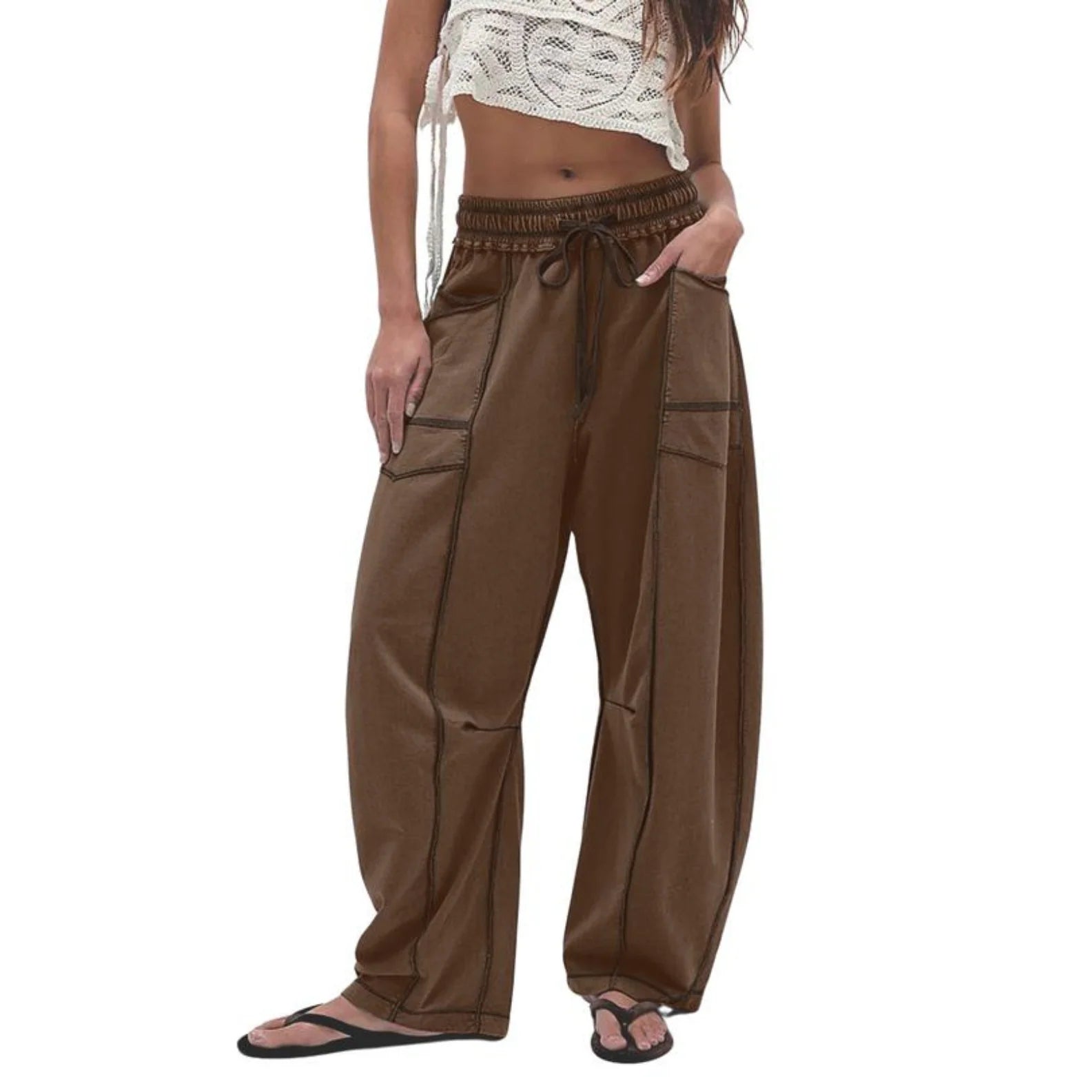 High Waisted Barrell Pants