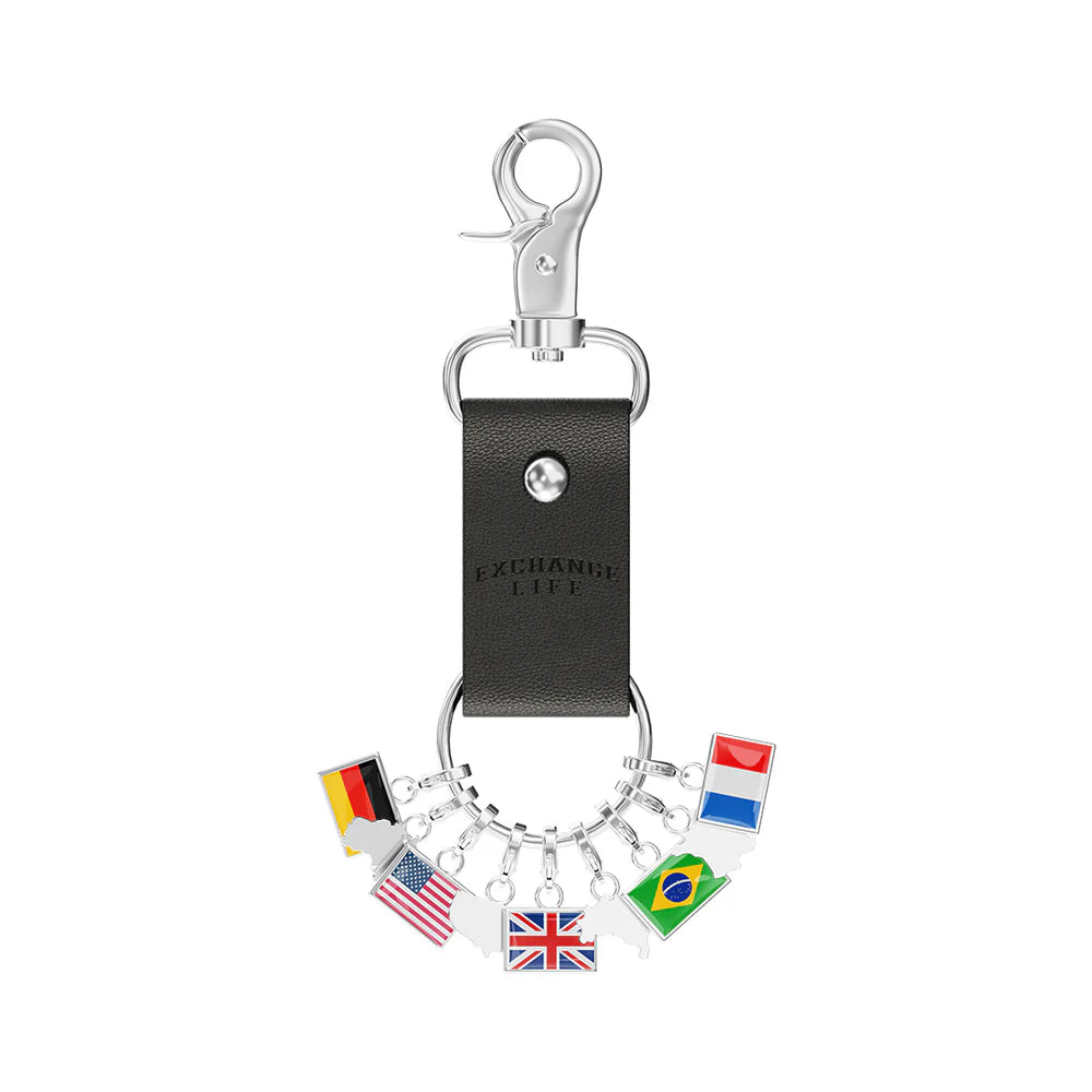 Keychain - Holds 100 Charms (Extra Keyrings Included)